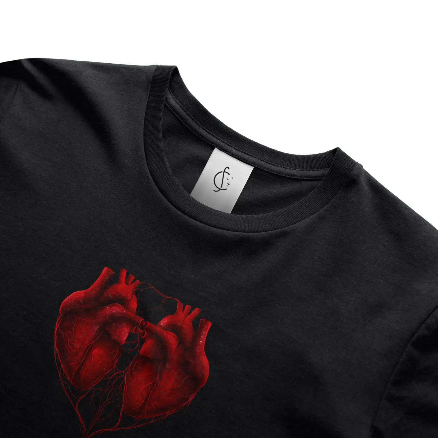 Two Hearts - Unisex Heather Jersey Tee - 3001 CVC