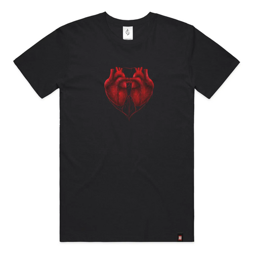 Load image 1 in gallery view. Two Hearts - Unisex Heather Jersey Tee - 3001 CVC