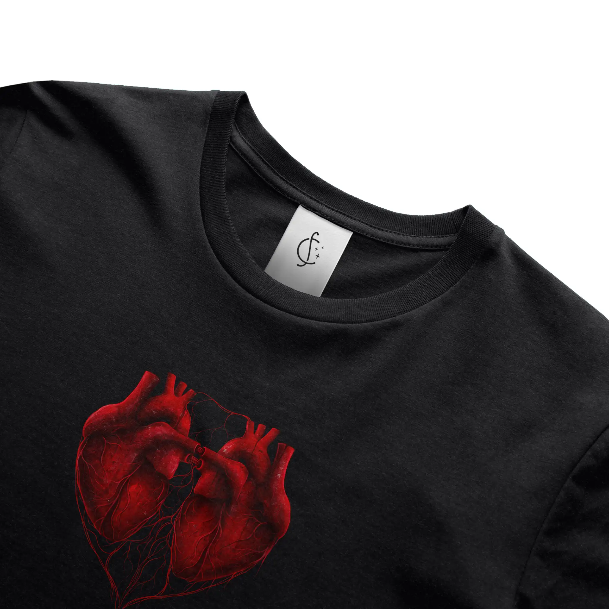 Two Hearts - Unisex Heather Jersey Tee - 3001 CVC