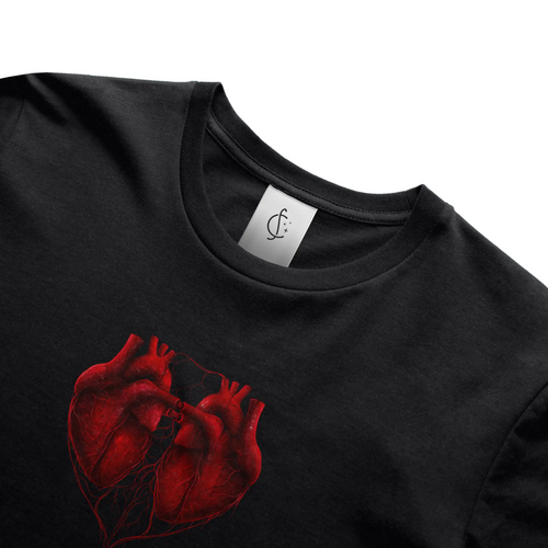 Load image 1 in gallery view. Two Hearts - Unisex Heather Jersey Tee - 3001 CVC
